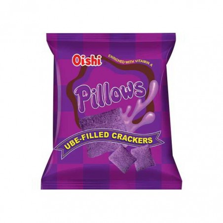 OISHI BISCUITS FILLED WITH UBE TARO 38G