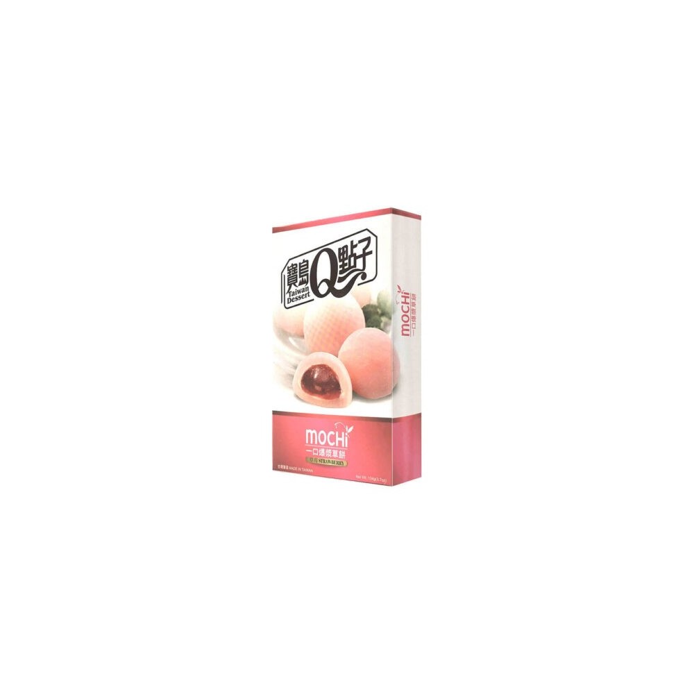 Q MOCHI RICE CAKES WITH STRAWBERRY FLAVOR 104G
