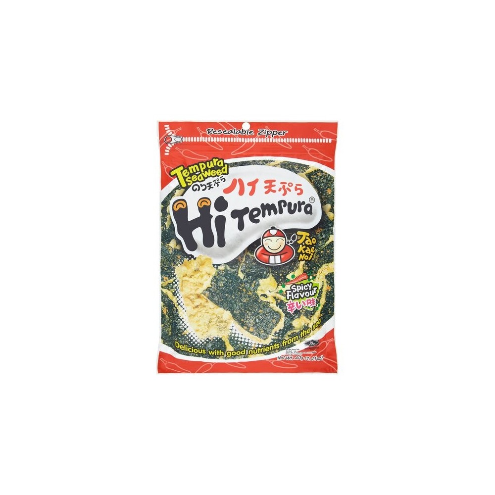 TAOKAENOI TEMPURATED SEAWEED CHIPS SPICY 40G
