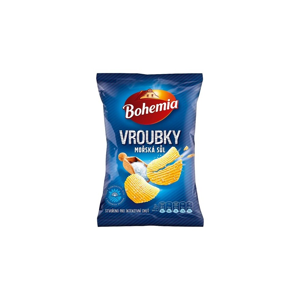 Bohemia Crinkle Crisps with Sea Salted 65g
