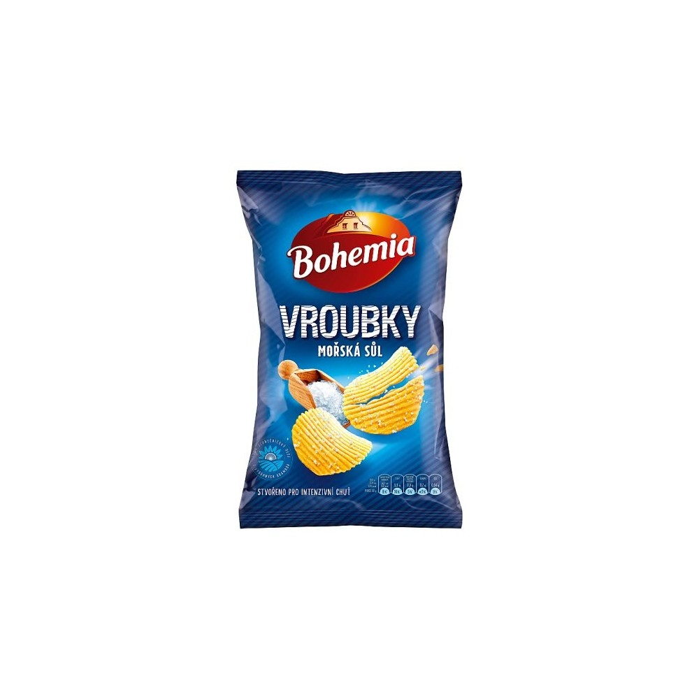 Bohemia Crinkle Crisps with Sea Salted 130g