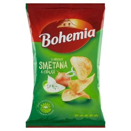 Bohemia Chips with Cream and Onion Flavour 140g