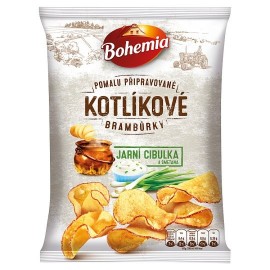 Bohemia Kettle Potato Chips Spring Onion and Cream 120g