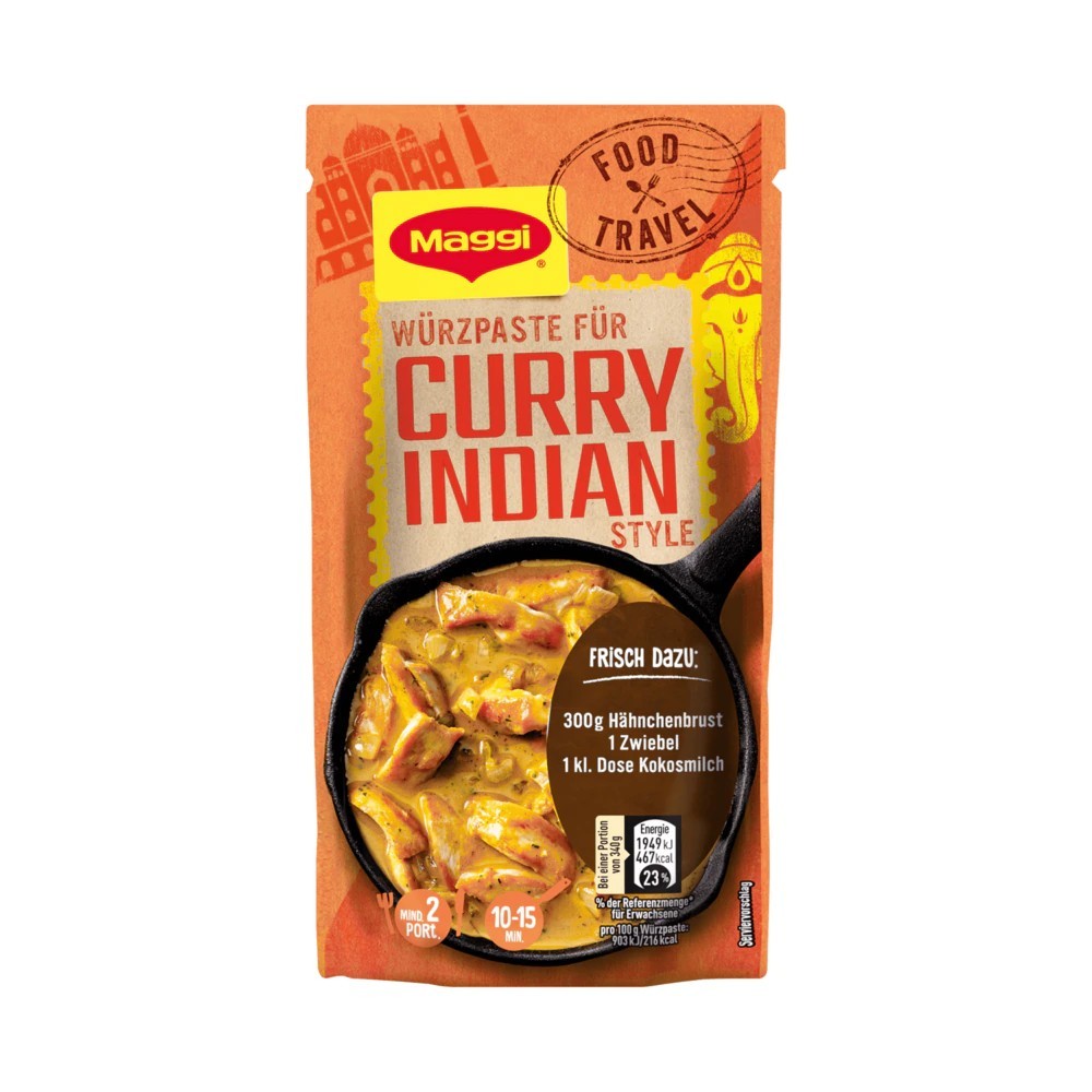 Maggi Food Travel Spice Paste for Curry Indian Style 65g