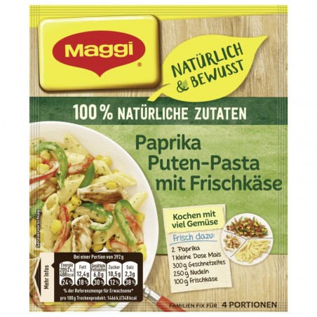MAGGI paprika turkey pasta with cream cheese 42g