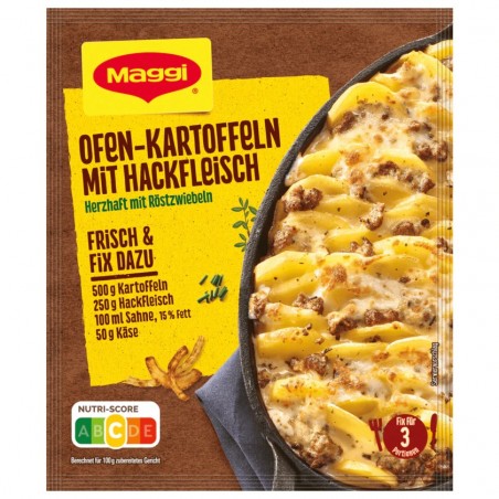 Maggi Fix for baked potatoes with minced meat