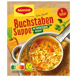 Maggi letters soup, makes 1l