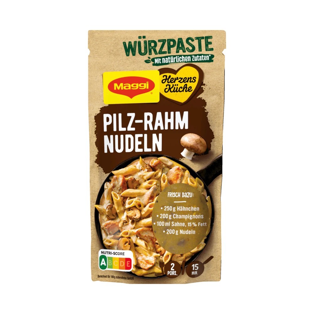 Maggi Herzensküche spice paste for mushroom cream noodles 65g