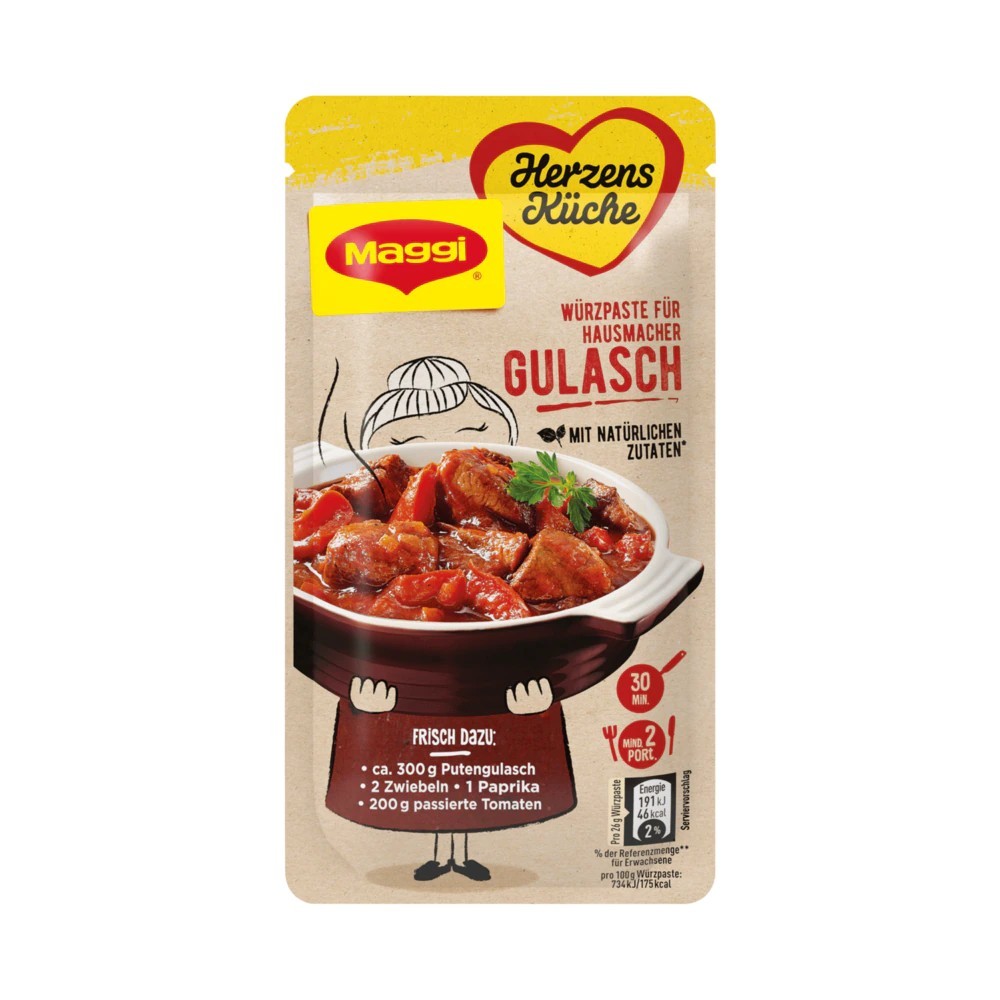 Maggi Herzensküche spice paste for homemade goulash 65g