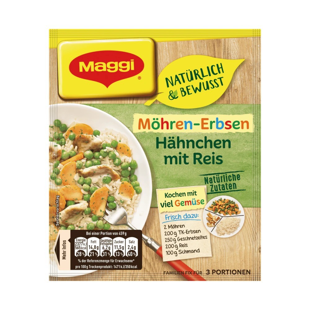 Maggi Fix Naturally & Consciously Carrot-Pea Chicken with Rice 41g