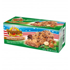 Papagena Choco chip cookies with hazelnut cream filling 130g