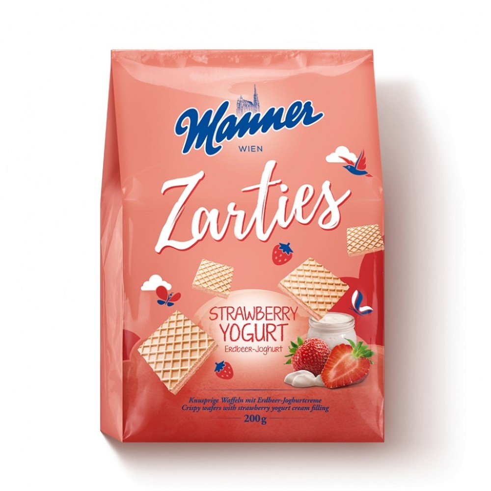MANNER ZARTIES STRAWBERRY YOGURT 200G