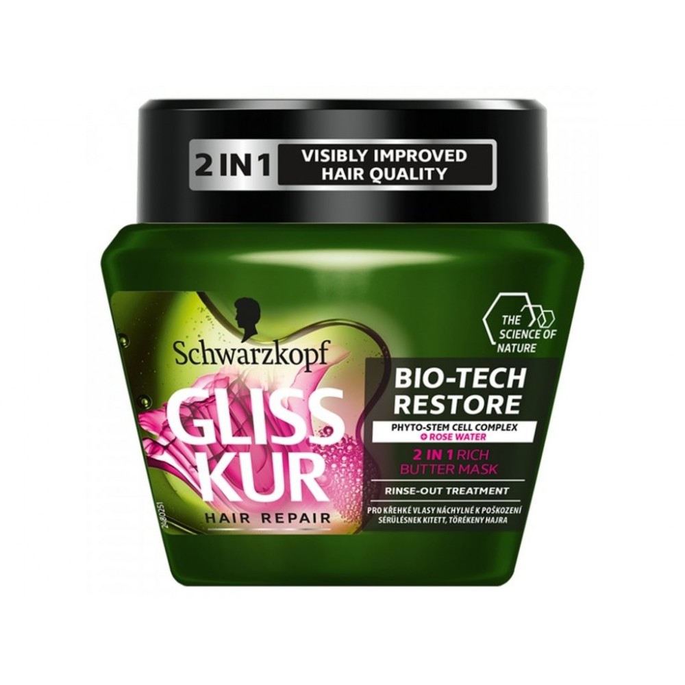Schwarzkopf Gliss Kur mask Bio-Tech Restore, 300 ml