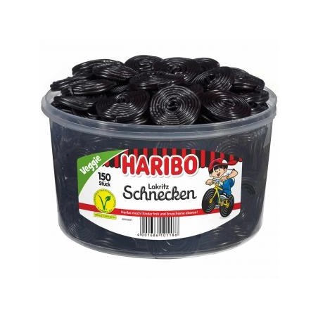 Haribo Licorice Rolls Veggie 150 pieces