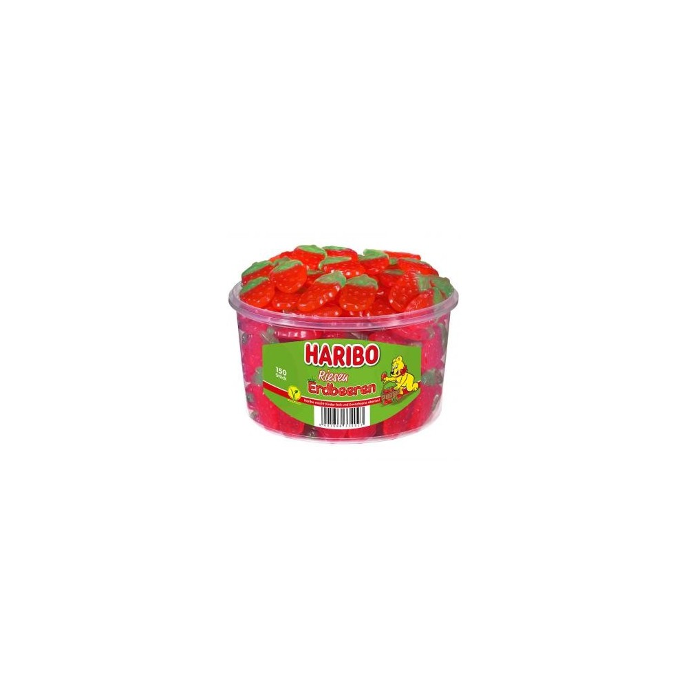 Haribo Giant Strawberries Veggie 150s