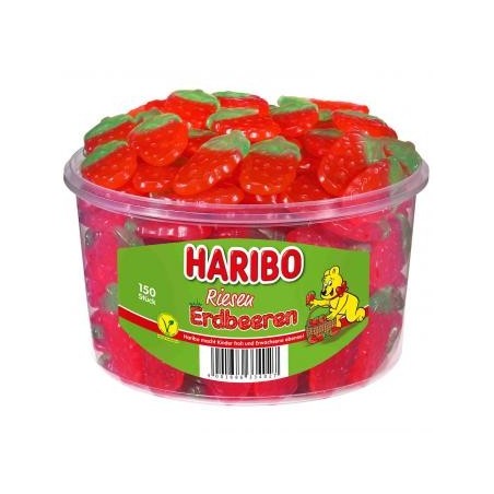 Haribo Giant Strawberries Veggie 150s