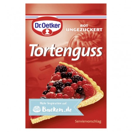 Dr. Oetker cake glaze red 3 pieces 36g