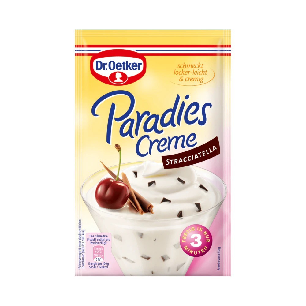 Dr. Oetker Paradise Cream Stracciatella 66g