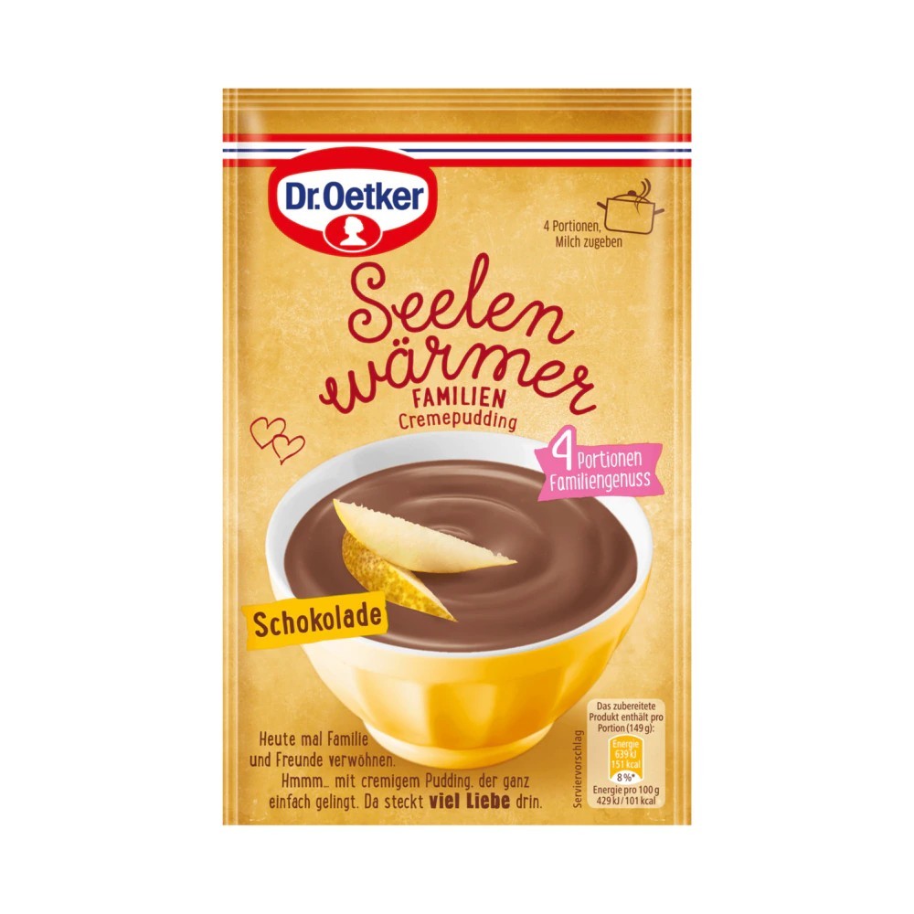 Dr. Oetker Seelenwärmer Cream Pudding Chocolate 4 servings