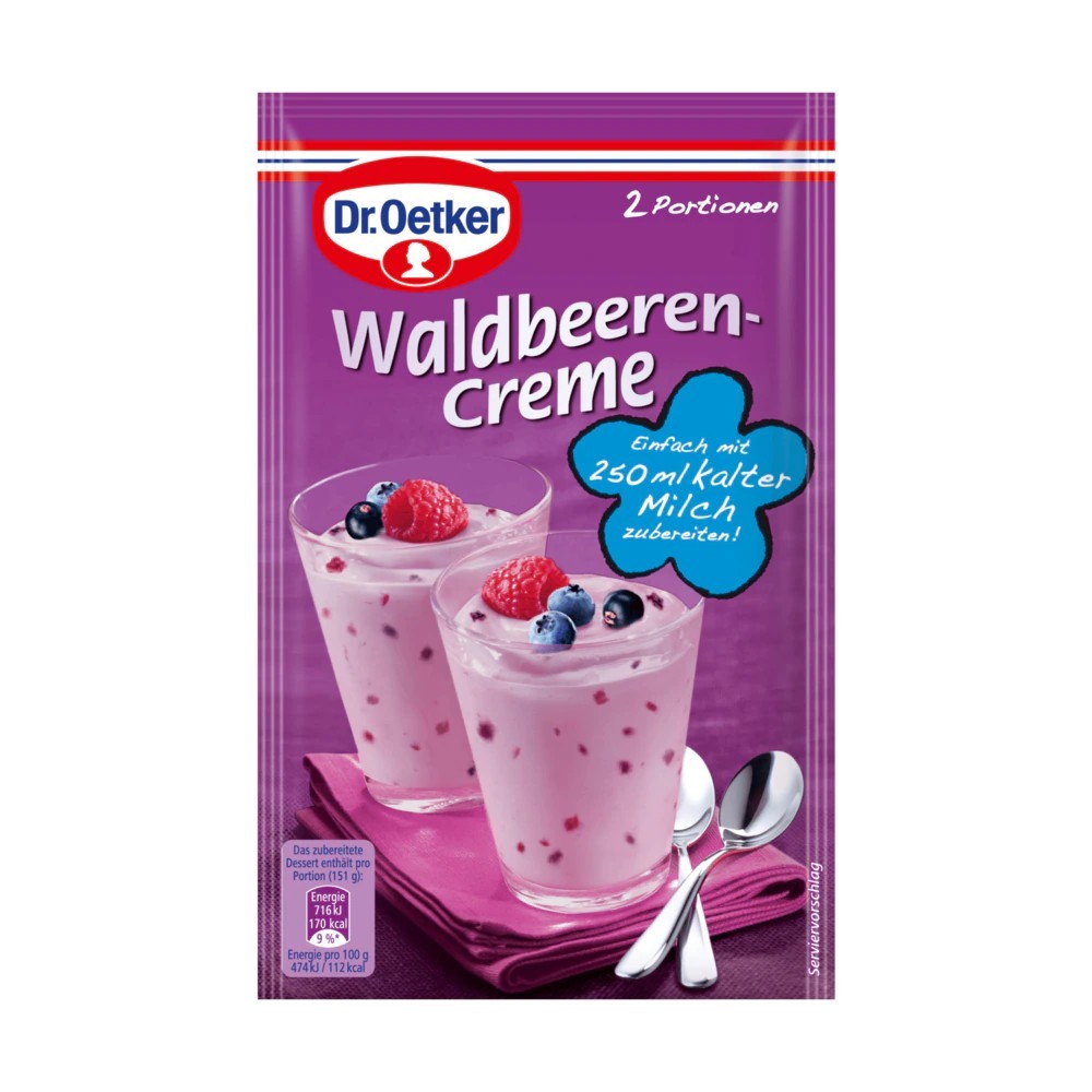 Dr. Oetker forest berry cream 52g