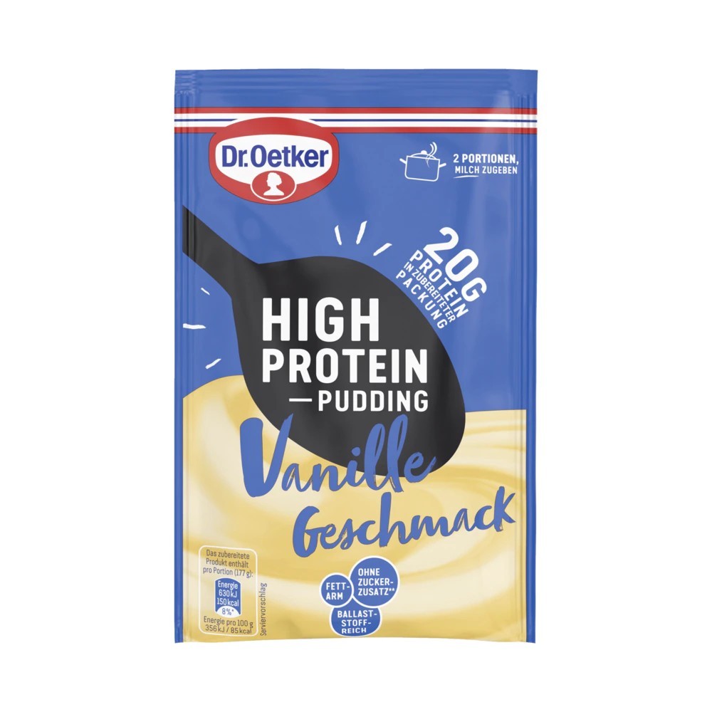 Dr. Oetker High Protein Pudding Vanilla Flavor 55g