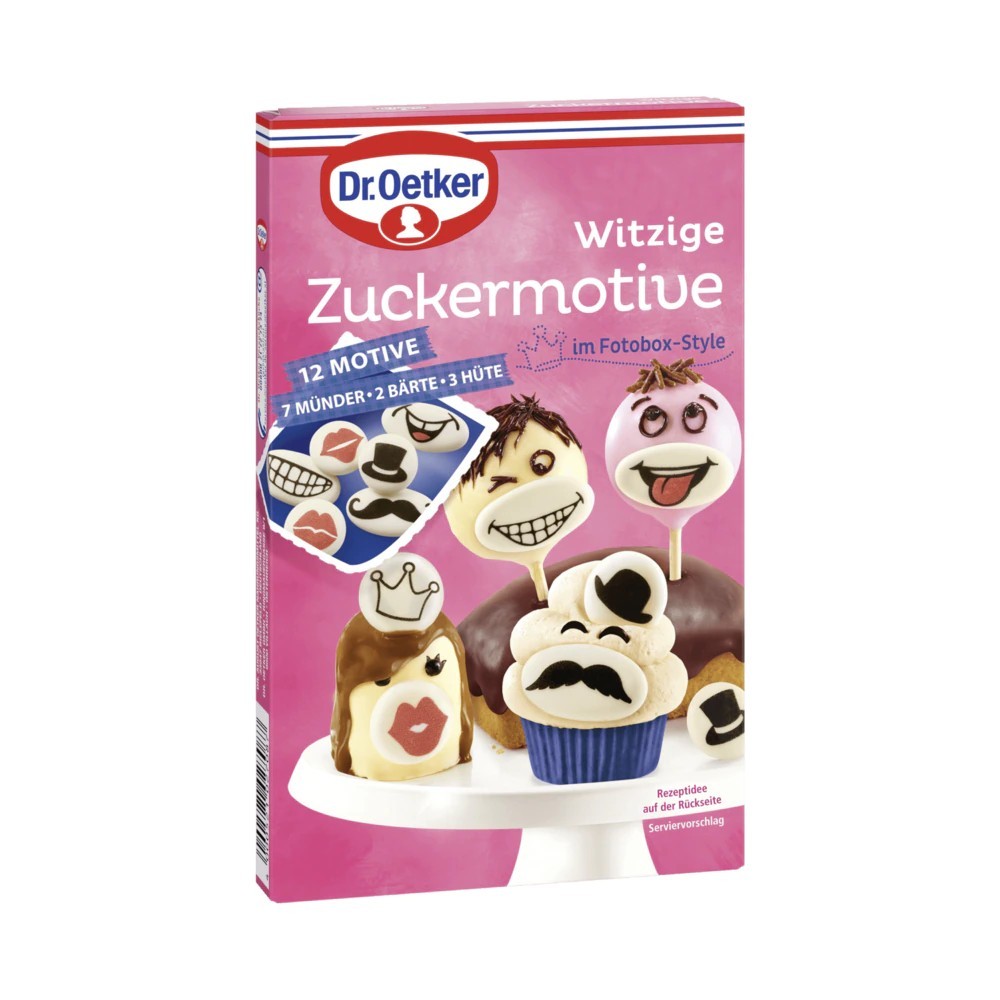 Dr. Oetker funny sugar motives Photo box style 12 motives