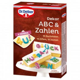 Dr. Oetker decor ABC & numbers 58g