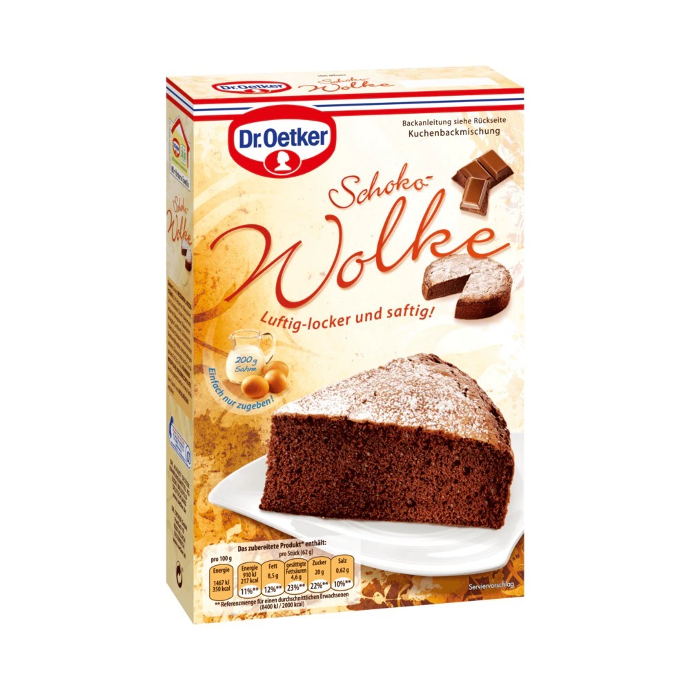 Dr. Oetker chocolate cloud 455g