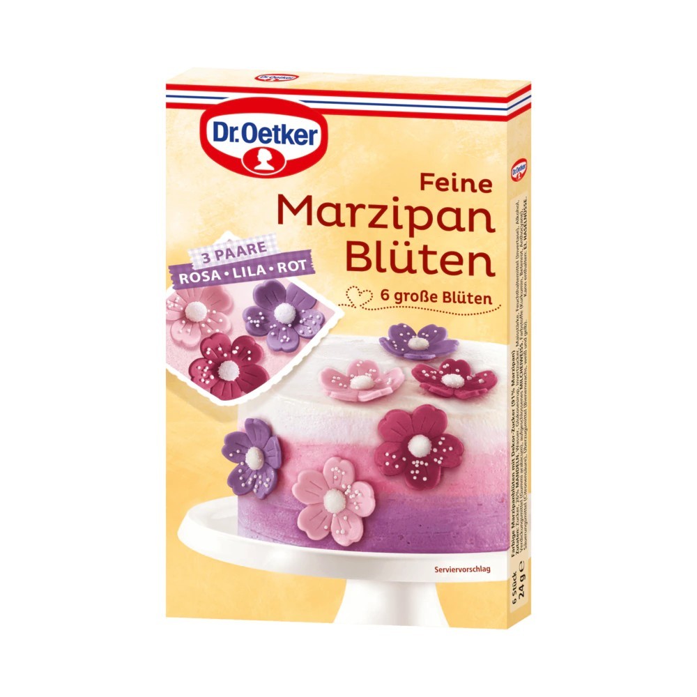 Dr. Oetker fine marzipan flowers 24g