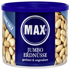 Max Jumbo Roasted & Unsalted Peanuts 300g
