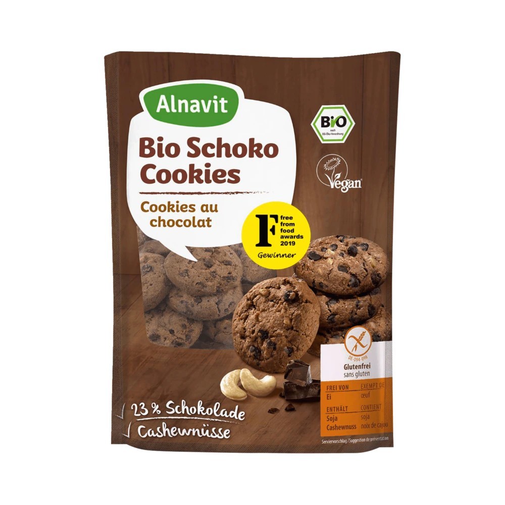 Alnavit Organic Chocolate Cookies 125g