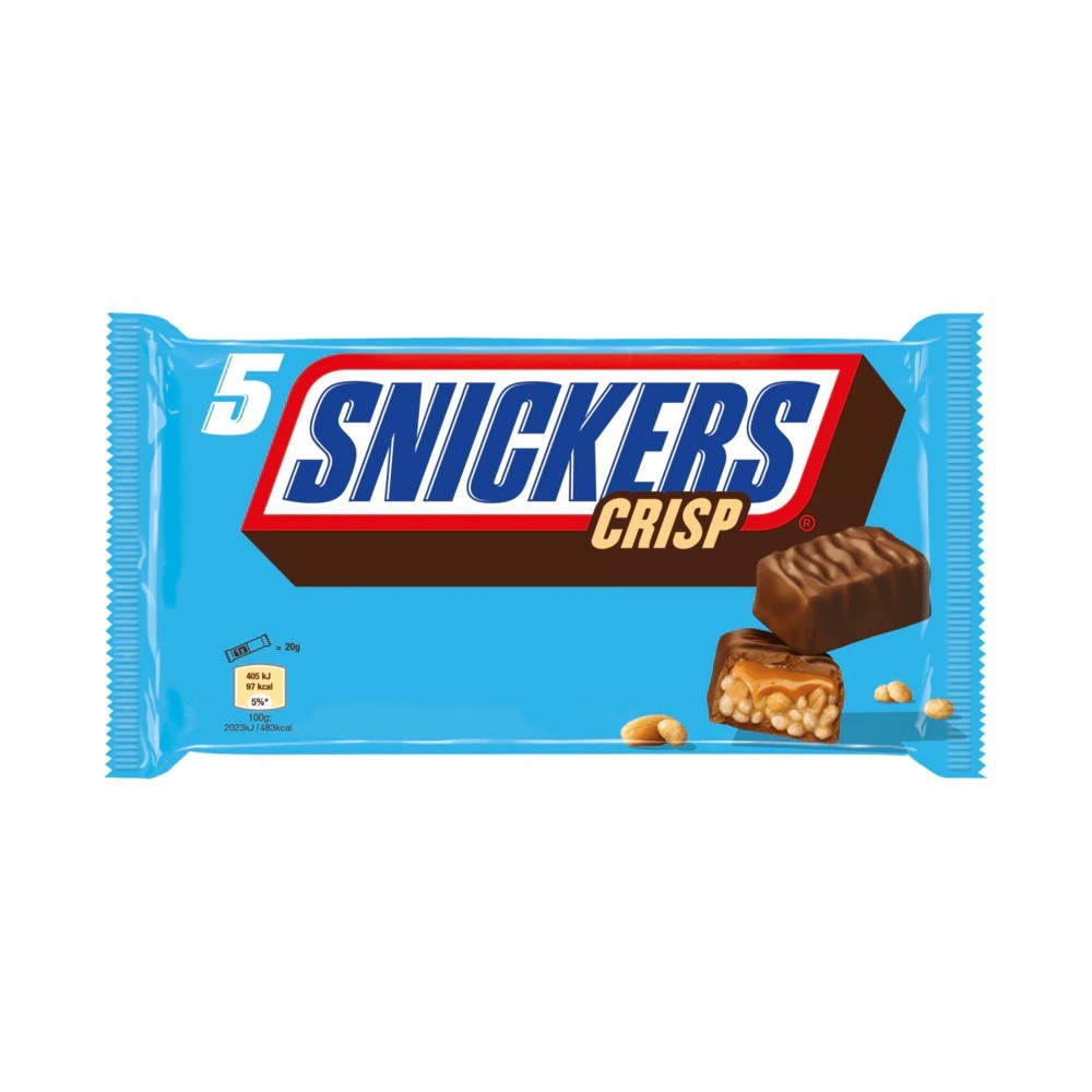 Snickers Crisp chocolate bar 5x40g
