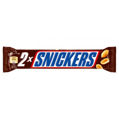 Snickers bar 80g, 2 pieces