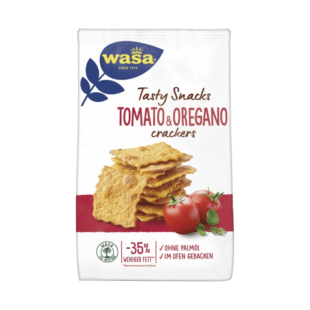 Wasa Tasty Snacks Tomato & Oregano Crackers 160g