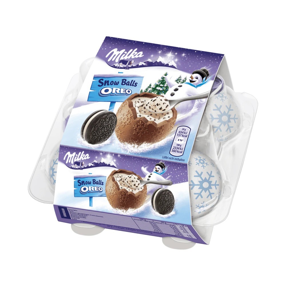 Milka Christmas Snow Balls Oreo 112g