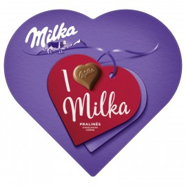 Milka pralines with hazelnut cream filling From the heart 165g