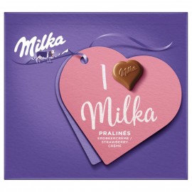 Milka pralines strawberry cream 110g