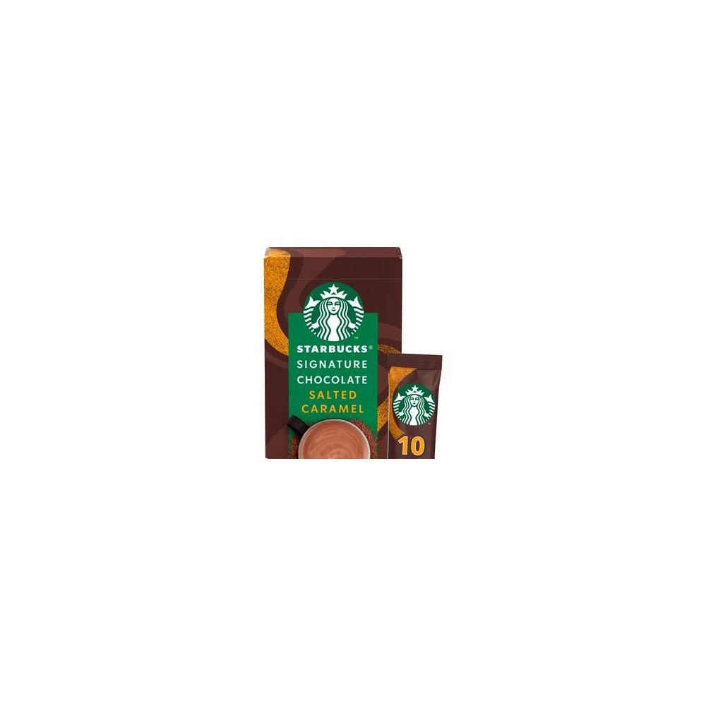 Starbucks Signature Salted Caramel Flavour Hot Chocolate Powder Sachets 10x22g