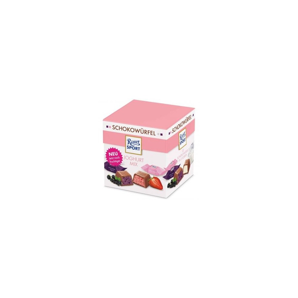 Ritter Sport Chocolate Cubes Yoghurt Mix 22 pieces 176g