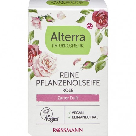 Alterra NATURAL COSMETICS pure vegetable oil soap rose 100 g