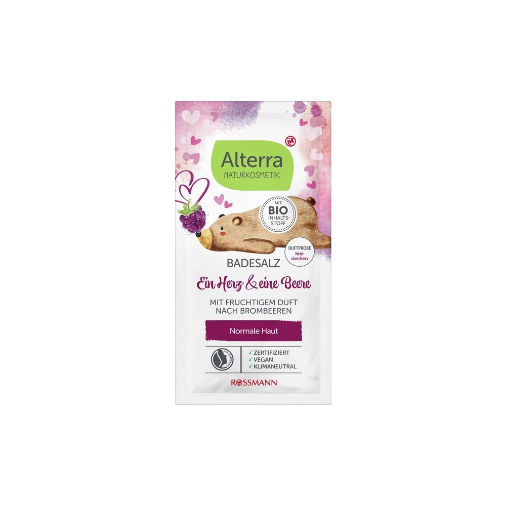 Alterra NATURAL COSMETICS Bath salt A heart & a berry 60 g
