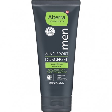Alterra NATURAL COSMETICS men 3 in 1 sports shower gel 200 ml