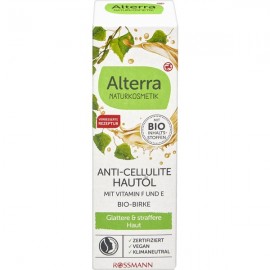 Alterra NATURAL COSMETICS Anti-cellulite skin oil with vitamin R&D and organic birch 100 ml