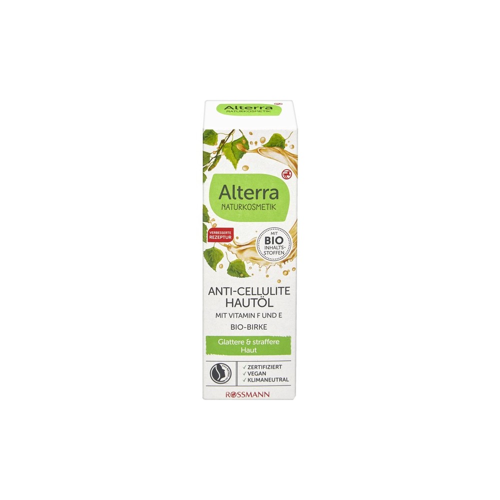 Alterra NATURAL COSMETICS Anti-cellulite skin oil with vitamin R&D and organic birch 100 ml