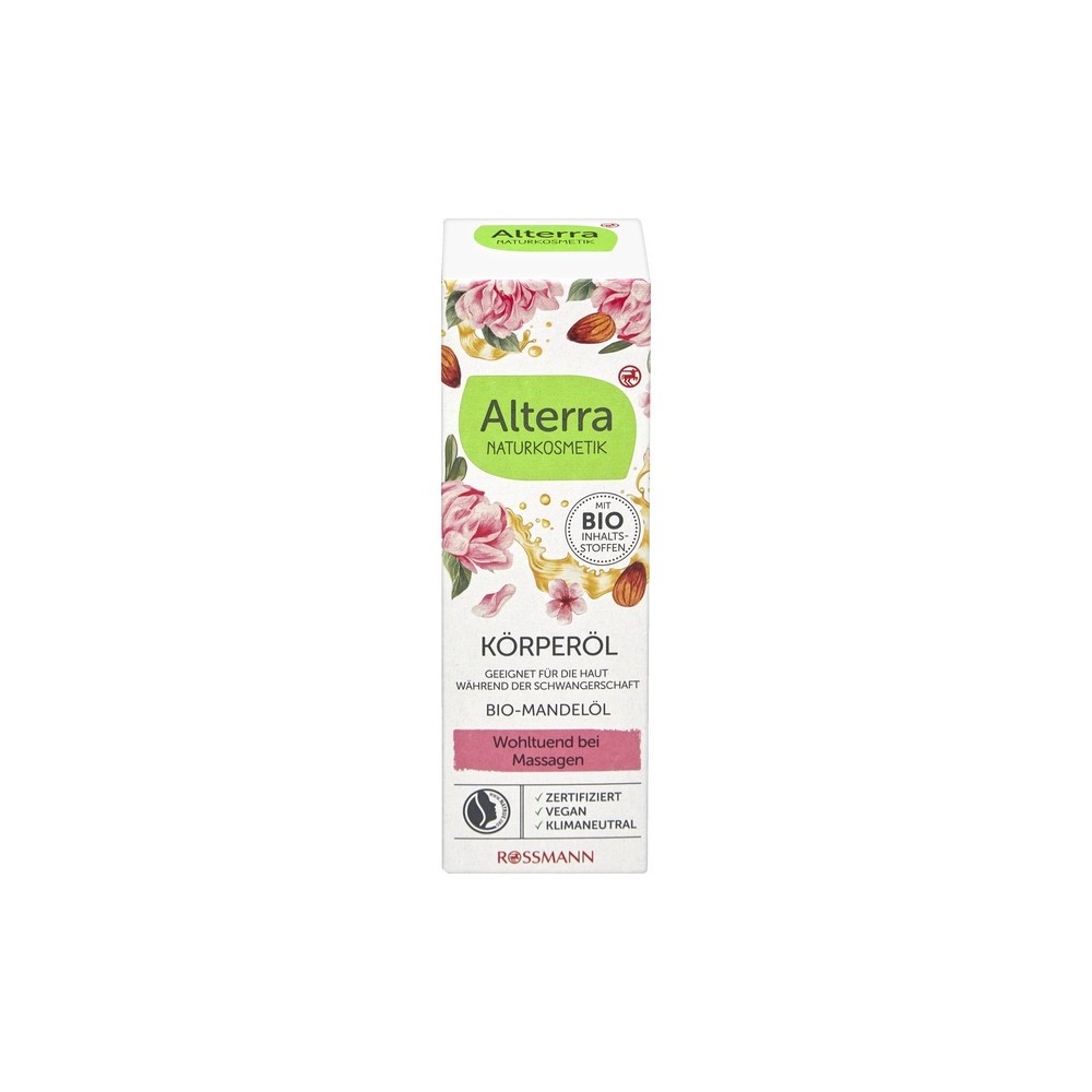 Alterra NATURAL COSMETICS Body oil organic peony & organic almond 100 ml