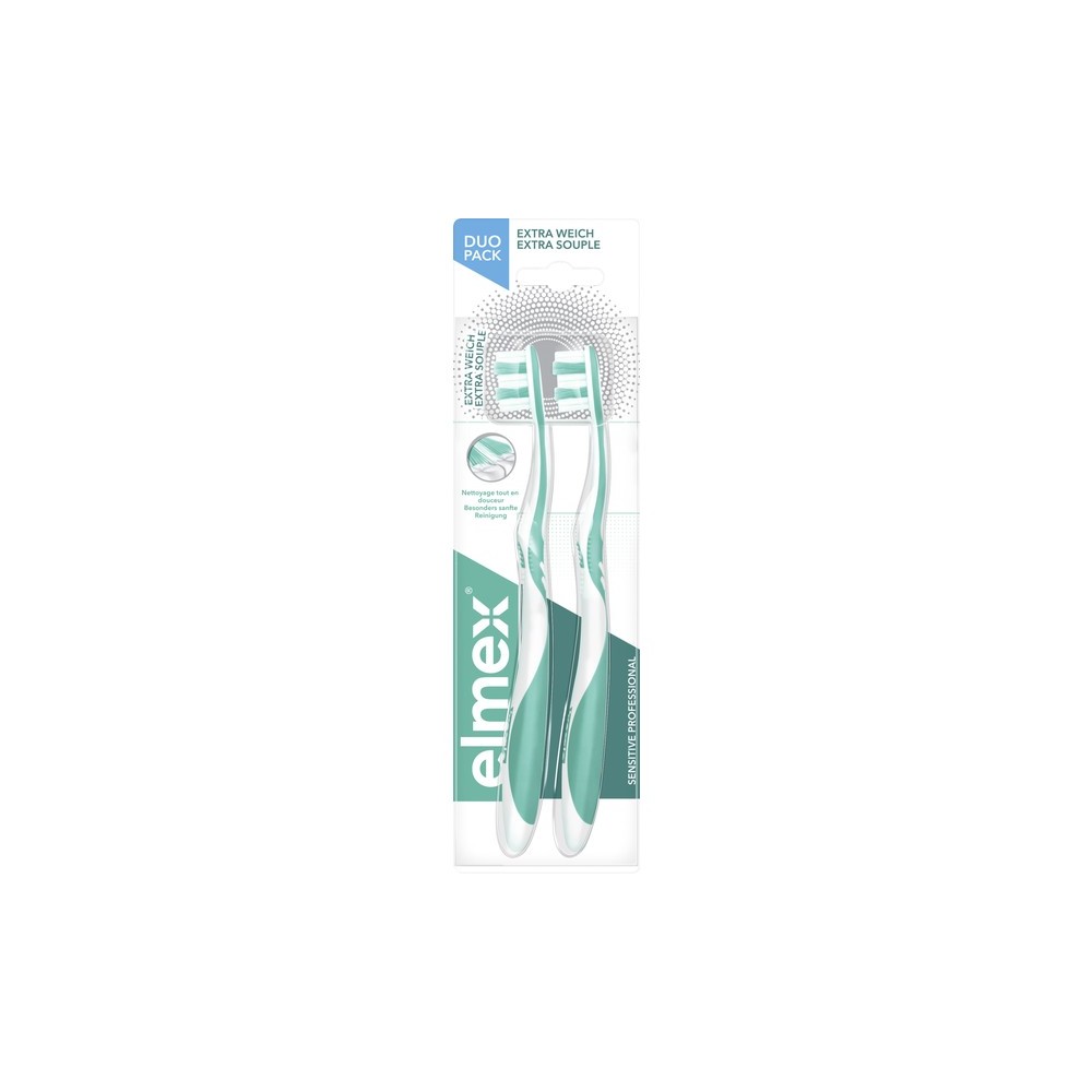 elmex Sensitive professional toothbrush extra soft double pack 2 pieces
