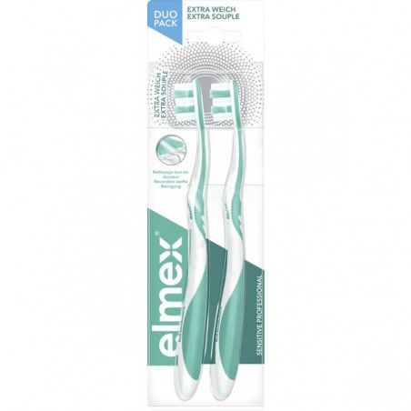 elmex Sensitive professional toothbrush extra soft double pack 2 pieces