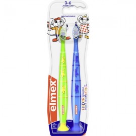 elmex Children's toothbrush soft double pack 2 pieces