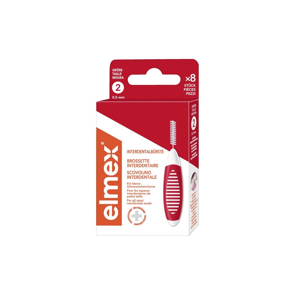 elmex Interdental brush 0.5 mm size 2 1 set