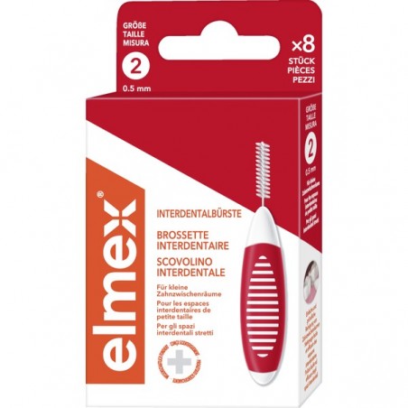elmex Interdental brush 0.5 mm size 2 1 set